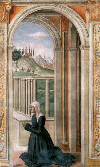 GHIRLANDAIO, Domenico Portrait of the Donor Francesca Pitti-Tornabuoni China oil painting art
